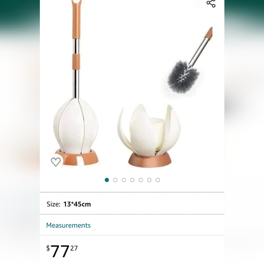 Lotus flower toilet brush